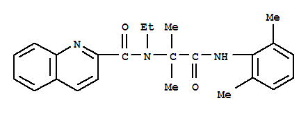 2-Quinolinecarboxamide,n-[2-[(2,6-dimethylphenyl)amino]-1,1-dimethyl-2-oxoethyl]-n-ethyl-(9ci) Structure,304869-49-6Structure