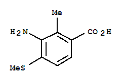 Benzoic acid,3-amino-2-methyl -4-(methylthio)- (9ci) Structure,306276-70-0Structure