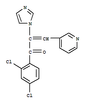 2-Propen-1-one, 1-(2,4-dichlorophenyl)-2-(1h-imidazol-1-yl)-3-(3-pyridinyl)- Structure,306316-54-1Structure