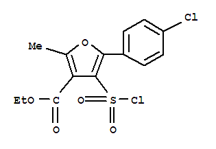 Ethyl 5-(4-chlorophenyl)-4-(chlorosulphonyl)-2-methyl-3-furoate Structure,306936-30-1Structure