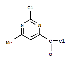 4-Pyrimidinecarbonyl chloride, 2-chloro-6-methyl-(9ci) Structure,306960-81-6Structure