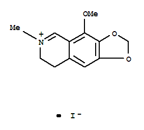 4-Methoxy-6-methyl-7,8-dihydro[1,3]dioxolo[4,5-g]isoquinolin-6-ium iodide Structure,30936-27-7Structure