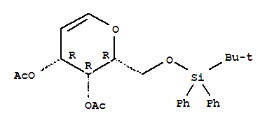 3,4-Di-O-acetyl-6-O-(tert-butyldiphenylsilyl)-D-galactal Structure,312692-93-6Structure