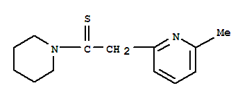 Piperidine, 1-[2-(6-methyl-2-pyridinyl)-1-thioxoethyl]-(9ci) Structure,31293-29-5Structure