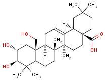 2A,3b,19a-trihydroxyolean-12-en-28-oic acid Structure,31298-06-3Structure