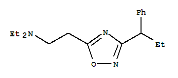 (-)-5-[2-(Diethylamino)ethyl ]-3-(a-ethylbenzyl )-1,2,4-oxadiazole Structure,31363-10-7Structure