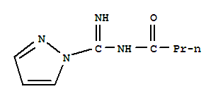 Butanamide,n-(imino-1h-pyrazol -1-ylmethyl )- Structure,313983-08-3Structure