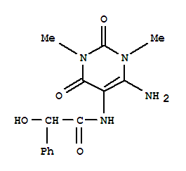 Benzeneacetamide,n-(6-amino-1,2,3,4-tetrahydro-1,3-dimethyl -2,4-dioxo-5-pyrimidinyl )--alpha--hydroxy- Structure,314774-00-0Structure