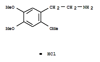 Benzeneethanamine,2,4,5-trimethoxy-, hydrochloride (1:1) Structure,3166-78-7Structure