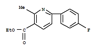 Ethyl 6-(4-fluorophenyl)-2-methylpyridine-3-carboxylate Structure,31676-67-2Structure