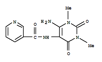 Nicotinamide, n-(6-amino-1,2,3,4-tetrahydro-1,3-dimethyl-2,4-dioxo-5-pyrimidinyl)-(7ci,8ci) Structure,3178-35-6Structure