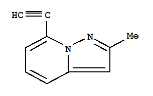 Pyrazolo[1,5-a]pyridine,7-ethynyl-2-methyl- Structure,319432-35-4Structure