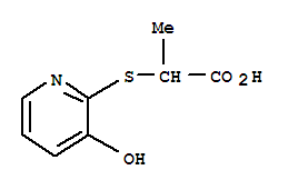 Propionic acid, 2-[(3-hydroxy-2-pyridyl)thio]-(8ci) Structure,32002-81-6Structure