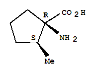 Cyclopentanecarboxylic acid,1-amino-2-methyl-,(1r,2s)-rel-(9ci) Structure,321157-21-5Structure