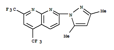 1,8-Naphthyridine,7-(3,5-dimethyl-1h-pyrazol-1-yl)-2,4-bis(trifluoromethyl)-(9ci) Structure,321998-05-4Structure