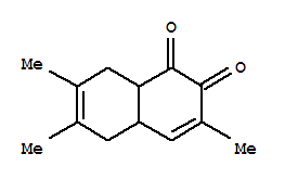 1,2-Naphthoquinone, 4a,5,8,8a-tetrahydro-3,6,7-trimethyl-(8ci) Structure,32249-76-6Structure