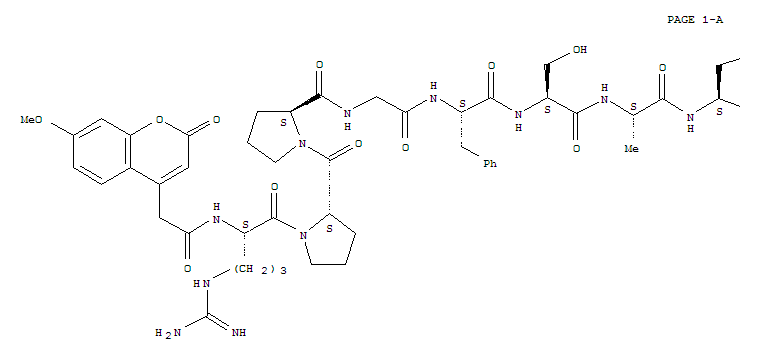 Mca-arg-pro-pro-gly-phe-ser-ala-phe-lys(dnp)-oh Structure,323577-36-2Structure