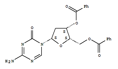 1,3,5-Triazin-2(1H)-one, 4-amino-1-(3,5-di-O-benzoyl-2-deoxy-β-L-threo-pentofuranosyl)- Structure,324018-62-4Structure