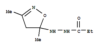 Propanoic acid,2-(4,5-dihydro-3,5-dimethyl-5-isoxazolyl)hydrazide Structure,325490-38-8Structure