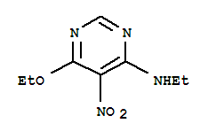 4-Pyrimidinamine,6-ethoxy-n-ethyl-5-nitro-(9ci) Structure,326831-45-2Structure