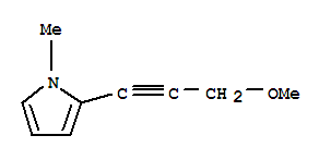 1H-pyrrole,2-(3-methoxy-1-propynyl)-1-methyl- Structure,326891-16-1Structure