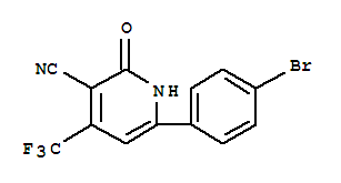 3-Cyano-4-trifluoromethyl-6-(4’-bromophenyl)-pyridine-2-one Structure,328012-22-2Structure