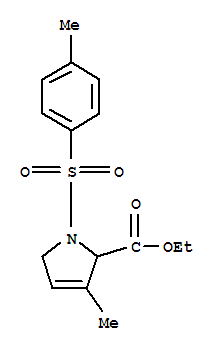 1H-Pyrrole-2-carboxylic acid, 2,5-dihydro-3-methyl-1-[(4-methylphenyl)sulfonyl]-, ethyl ester Structure,3284-53-5Structure