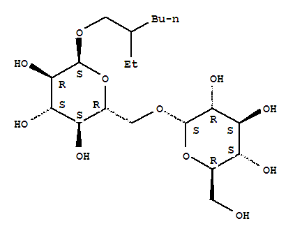 2-Ethylhexyl6-o-(alpha)-d-glucopyranosyl-(alpha)-d-glucopyranoside Structure,330980-61-5Structure