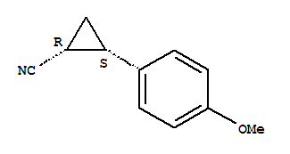 Cyclopropanecarbonitrile,2-(4-methoxyphenyl)-,(1r,2s)-rel-(9ci) Structure,331941-37-8Structure