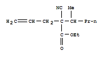 Ethyl 2-allyl-2-cyano-3-methylhexanoate Structure,33422-23-0Structure