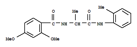 Benzamide,2,4-dimethoxy-n-[1-methyl-2-[(2-methylphenyl)amino]-2-oxoethyl ]-(9ci) Structure,334944-38-6Structure