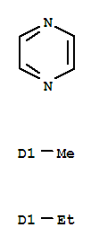 2-Ethyl-6(or5)-methylpyrazine Structure,33504-66-4Structure