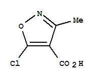 4-Isoxazolecarboxylicacid,5-chloro-3-methyl-(7ci,9ci) Structure,3356-99-8Structure