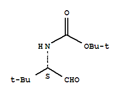 Carbamic acid, [(1s)-1-formyl-2,2-dimethylpropyl]-, 1,1-dimethylethyl ester Structure,335627-99-1Structure