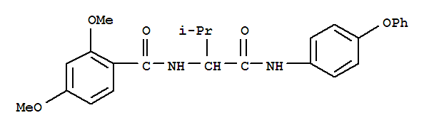 Benzamide,2,4-dimethoxy-n-[2-methyl-1-[[(4-phenoxyphenyl)amino]carbonyl ]propyl ]-(9ci) Structure,336165-69-6Structure