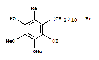 1,4-Benzenediol ,2-(10-bromodecyl)-5,6-dimethoxy-3-methyl- Structure,336184-90-8Structure