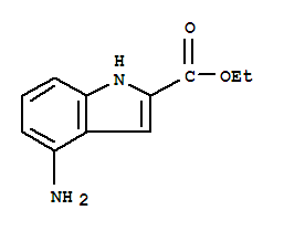 1H-indole-2-carboxylicacid,4-amino-,ethylester(9ci) Structure,33858-35-4Structure