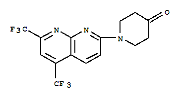 4-Piperidinone,1-[5,7-bis(trifluoromethyl)-1,8-naphthyridin-2-yl ]-(9ci) Structure,339011-61-9Structure