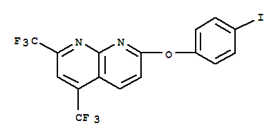 1,8-Naphthyridine,7-(4-iodophenoxy)-2,4-bis(trifluoromethyl)-(9ci) Structure,339018-22-3Structure