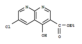 Ethyl 6-chloro-4-oxo-1,4-dihydro-1,8-naphthyridine-3-carboxylate Structure,339064-69-6Structure