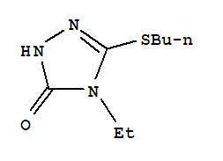 3H-1,2,4-triazol-3-one,5-(butylthio)-4-ethyl-2,4-dihydro-(9ci) Structure,340829-40-5Structure