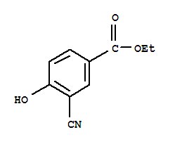 3-Cyano-4-hydroxybenzoic acid ethyl ester Structure,34133-59-0Structure