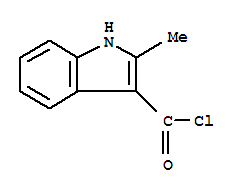 2-Methyl-1h-indole-3-carbonyl chloride Structure,342411-94-3Structure