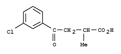 2-Methyl-4-oxo-4-(3-chlorophenyl)butyric acid Structure,34243-96-4Structure