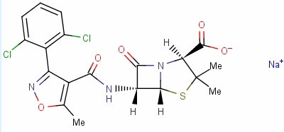 Dicloxacillin sodium Structure,343-55-5Structure