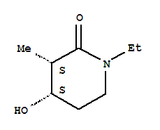 2-Piperidinone,1-ethyl-4-hydroxy-3-methyl-,(3r,4r)-rel-(9ci) Structure,343138-40-9Structure