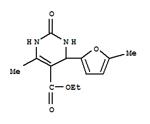 5-Pyrimidinecarboxylicacid,1,2,3,4-tetrahydro-6-methyl-4-(5-methyl-2-furanyl)-2-oxo-,ethylester(9ci) Structure,343588-50-1Structure