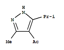 Ethanone,1-[3-methyl-5-(1-methylethyl)-1h-pyrazol-4-yl ]-(9ci) Structure,343867-28-7Structure