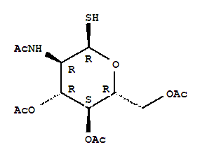 2-Acetamido-2-deoxy-3,4,6-tri-o-acetyl-1-thio-d-glucopyranose Structure,343925-61-1Structure