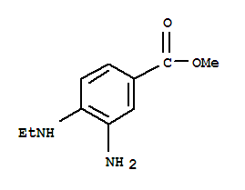 3-Amino-4-ethylamino-benzoic acid methyl ester Structure,343942-49-4Structure